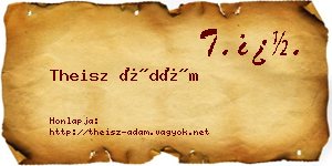 Theisz Ádám névjegykártya