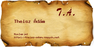Theisz Ádám névjegykártya
